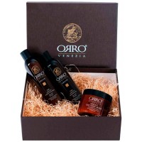 ORRO HOLIDAY SET ARGAN - Подарочный набор с маслом АРГАНЫ (Шампунь + Кондиционер + Маска) 250 + 250 + 250мл
